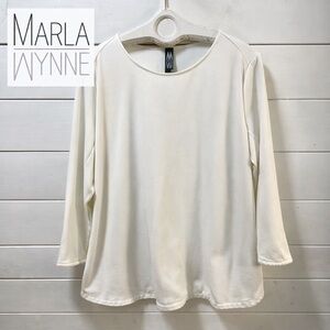 MARLA WYNNE Ivory Long Sleeve Tunic Top – Size 1X